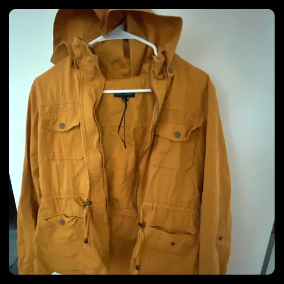 mustard cargo jacket